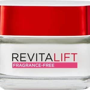 לוריאל קרם לחות ללא בישום לסיוע מראה הקמטים ומיצוק אינטנסיבי 50 מל L´ORÉAL PARIS REVITALIFT PERFUME-FREE DAY CREAM 50ML