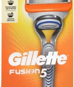 ג'ילט פיוזן 5 ידית + 2 סכינים Gillette Fusion 5 Mens Razor 1 Package (1 Handle + 2 Refill Count)