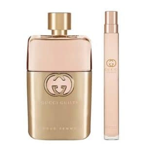גוצי גילטי סט לאישה המכיל אדפ 90 מ"ל + אדפ 10 מ"ל GUCCI GUILTY SET FOR WOMEN EAU DE PARFUM 100 ML + 10 ML