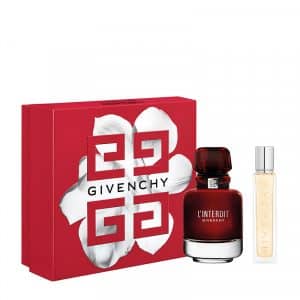בושם לאשה לינטרדיט גיבנשי אדפ רוג׳ מארז אדפ 80 מל + 12.5מ״ל   LINTERDIT GIVENCHY SET  EDP ROUGE 80 + 12.5ml