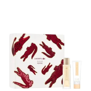 לקוסט פור פאם מארז בושם לאישה אדפ 50מ"ל + קרם גוף 50מ"ל LACOSTE POUR FEMME SET EDP 50ML+BODY LOTION 50ML