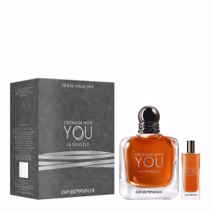 מארז לגבר ארמני סטרונגר וויט יו אינטנסלי  100 מ"ל + 15 מ"ל + GA SWY INTENSLY 100ML+15ML