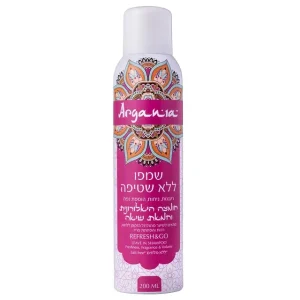 ארגניה שמפו ללא שטיפה חומצה היאלרונית וחמאת שיאה 200 מל - Argania Leave-in Shampoo with Hyaluronic Acid & Shea Butter 200ml