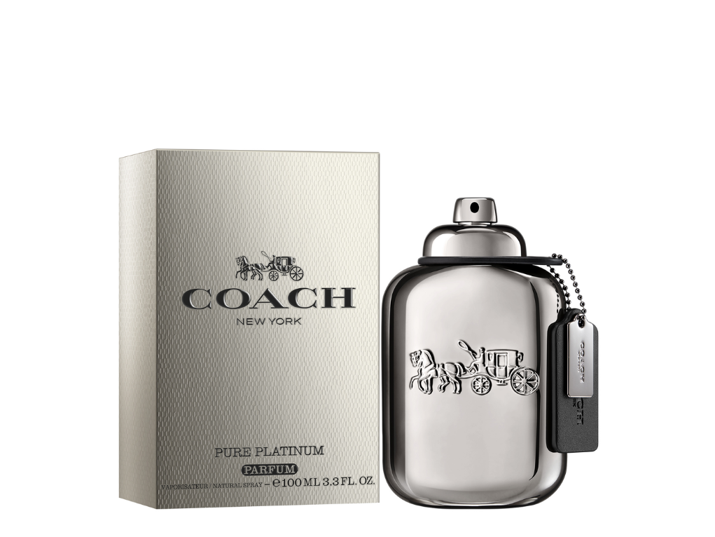 קואץ פיור פלטינום לגבר 100 מל פרפיום - Coach Pure Platinum for Men 100ml Parfum – תמונה 2