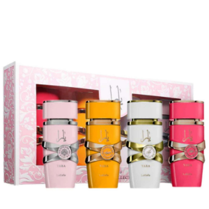 לטאפה יארה סט יוניסקס שמן 5 מל 4 יח אדפ - Lattafa 4 pcs Mini Gift Set for Women 4x5ml EDP (Yara + Yara Moi + Yara Tous + Yara Candy) EDP