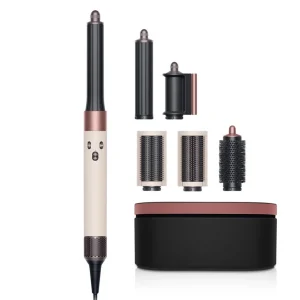 דייסון מעצב שיער פינק גולד חלק גלי - Dyson Airwrap ID Straight+Wavy Hair Curler Ceramic Pink
