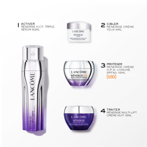 מארז לנקום h.c.f 4 חלקים - Lancôme Rénergie H.C.F. Serum Set (H.C.F. Triple Serum 50ml + H.P.N. 300-Peptide Cream 15ml + Multi-Lift Night Cream 15ml + Eye Cream 5ml)