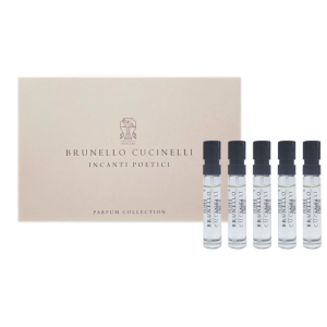 ברונלו קוצינלי דיסקברי סט 5*2 מל - Brunello Cucinelli Incanti Poetici Discovery Set Unisex 5x2ml Parfum SAMPLE