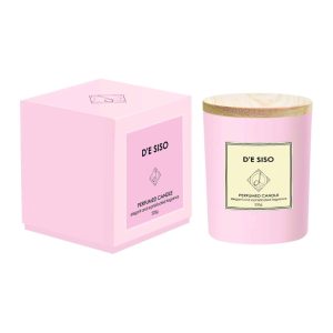 דה סיסו נר ריחני ורוד 220 גרם DE SISO PERFUMED CANDLE 200G