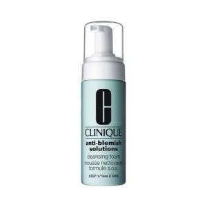 קליניק סבון קצף לפנים לעור רגיל עד שמן 125 מ”ל – Clinique Acne Solutions Cleansing Foam 125ML