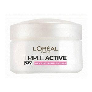 לוריאל טריפל אקטיב לחות ליום לעור יבש ועדין – Triple Active Day For Dry&sensitive Loreal 24h