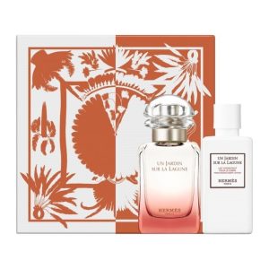 הרמס מארז לאשה סט בושם 50 מ”ל אדט +קרם גוף 40 מ”ל – Hermès Un Jardin Sur La Lagune Set 2 Piece for women 50ml Eau De Toilette+ 40ml Body Lotion
