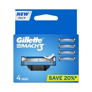 גילט מאך 3 להבים 4 סכינים – GILLETE MACH 3