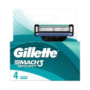 גילט מאך 3 ספורט רביעיית סכיני גילוח – GILLETE MACH 3