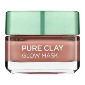 לוריאל מסכת זוהר עם גרגירים 50 מל LOreal Paris Pure Clay Glow Face Mask 50ml