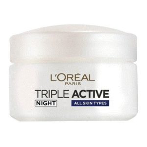 לוריאל טריפל אקטיב לחות לילה לכל סוגי העור – LOREAL Triple Active night cream 50 ml