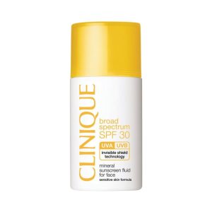קליניק תכשיר להגנת הפנים מקרני – UVA/UVB של השמש Clinique Solare Mineral Sunscreen Fluid for face SPF 30