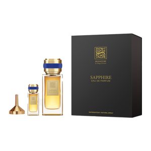סיגנטור ספיר סט יוניסקס 100 מל + 15 מל + משפך אדפ – Signature Sapphire 3PCS EDP Unisex 100ML + Mini 15ML + Funnel
