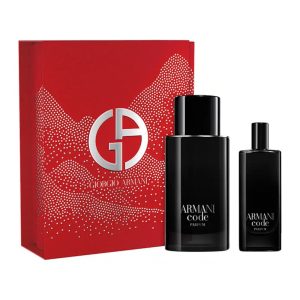 ארמני קוד מארז בושם לגבר אדפ 75מ”ל + 15מ”ל ARMANI CODE SET EDP 75ML+15ML