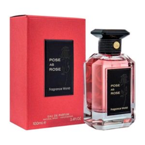 פרגרנס וורלד פוז אז רוז לאישה 100 מל אדפ – Fragrance World Pose As Rose for Women 100ml EDP