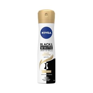 ניוואה דאו ספריי אינויסיבל 48 שעות 150 מל – Nivea Black & White Invisible Silk Smooth Deodorant Spray for Women 48 Hour Protection 150ml