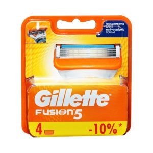 גילט פיוזן 5 סכיני גילוח 4 יחידות – GILLETE FUSION 5