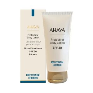 אהבה קרם גוף עם מקדם הגנה 30 – 150מ״ל – AHAVA Protecting Body Lotion SPF30 150ml
