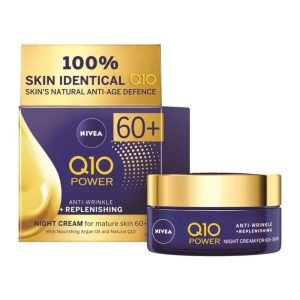 ניוואה קרם יום SPF15 המסייע להגנה מנזדקי השמש 50 מל – SPF15 המסייע להגנה מנזדקי השמש 50 מל Nivea Q10 Power 60+ Day Cream 50Ml
