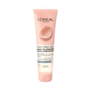 לוריאל גל ניקוי לפנים לעור רגיל מעורב 150 מל L’OREAL PARIS RARE FLOWERS Refining scrub 150ml