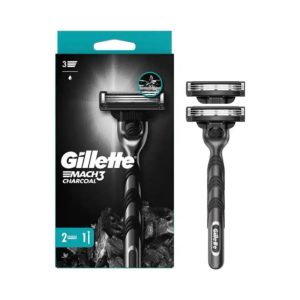 גילט מאך 3 פחם מכשיר + 2 סכינים GILLETE MACH 3