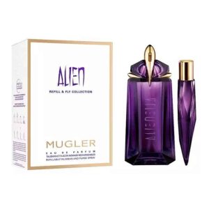 מוגלר אליאן מארז בושם לאישה אדפ 90מ”ל + אדפ 10מ”ל MUGLER ALIEN SET EDP 90ML + EDP 10ML