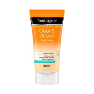 ניטרוגינה תרחיץ גרגירים 150מ”ל – Neutrogena Clean Defend Facial Scrub 150ml