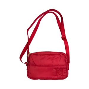 קרולינה הררה תיק צד אדום קטן בד ניילון – CAROLINA HERRERA BAG