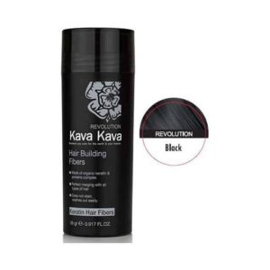קווה קווה אבקה סיבי שיער בצבע שחור 26גרם – KAVA KAVA HAIR BUILDING FIBERS BLACK 26G