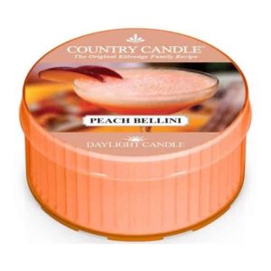 קרינגל קנדל נר ריחני פיץ בליני 35גרם – KRINGLE CANDLE PEACH BELLINI 35G
