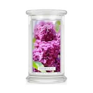 קרינגל קנדל נר ריחני פרש לילך – KRINGLE CANDLE FRESH LILAC