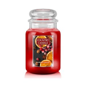 קאנטרי קנדל נר ריחני קרנברי אורנג’ 680גרם COUNTRY CANDLE CRANBERRY ORANGE 680G