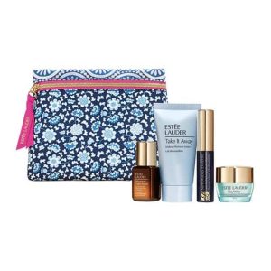 אסתי לאודר תיק איפור עם מוצרים מוקטנים – Estee Lauder makeup bag with mini products