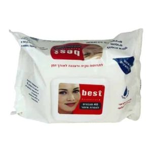 בסט מגבונים להסרת איפור 40יח’ – BEST