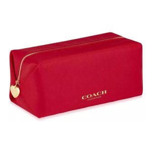 קואץ תיק איפור אדום COACH MAKEUP BAG