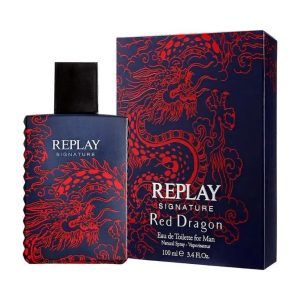 ריפליי סיגנצר רד דרגון לגבר 100 מל אדט – Replay Signature Red Dragon Eau de Toilette for Men 100ml