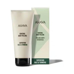 אהבה פילינג גוף ים המלח 200מ״ל – AHAVA Superfood Kale & Turmeric Renewal Body Peeling 200 ml