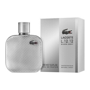 לקוסט ל1212 סילבר גריי לגבר 100מל אדפ – Lacoste L.12.12 Silver Grey FOR MAN 100 ML EDT