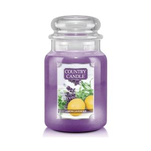 קאנטרי קנדל נר ריחני למון לבנדר 680גרם – COUNTRY CANDLE Lemon Lavender 680G