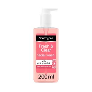 נטרוגינה תרחיץ פנים יומי מרענן ומטהר 200מ”ל Neutrogena Fresh & Clear Facial Wash 200ml