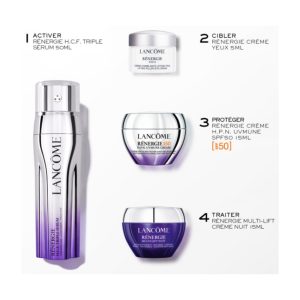מארז לנקום h.c.f 4 חלקים – Lancôme Rénergie H.C.F. Serum Set (H.C.F. Triple Serum 50ml + H.P.N. 300-Peptide Cream 15ml + Multi-Lift Night Cream 15ml + Eye Cream 5ml)