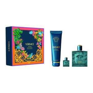 ורס’צה ארוס לגבר 100 מ”ל +5 מ”ל א.ד.פ +ג’ל רחצה 150 מ”ל – VERSACE EROS FOR MEN 100 ML+5ML EDP+ SHOWER GEL