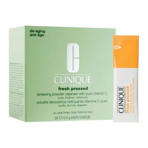 קליניק פרש פרסד חידוש פודרה עם ויטמין C טהור – Clinique Fresh Pressed Renewing Powder Cleanser with Pure Vitamin C